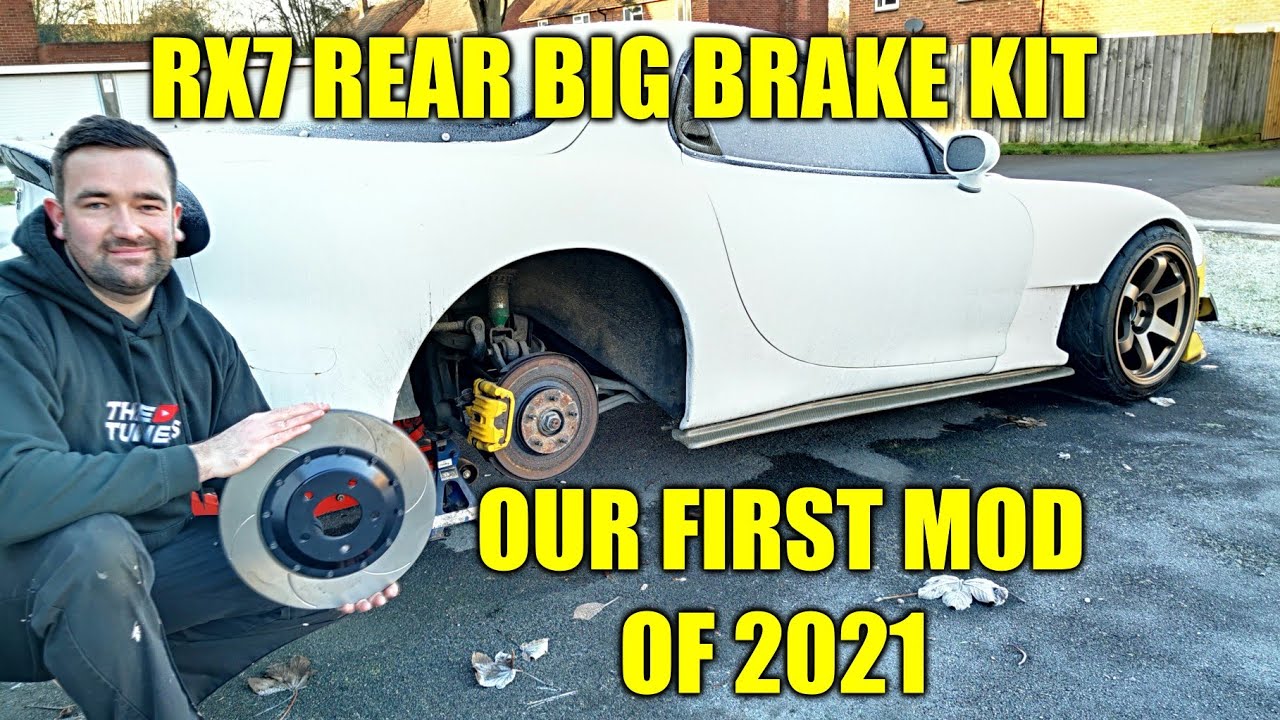 CHEAP Way To Get BIG Brakes On Your RX7 - First Mod Of 2021 - INSTALL DIY