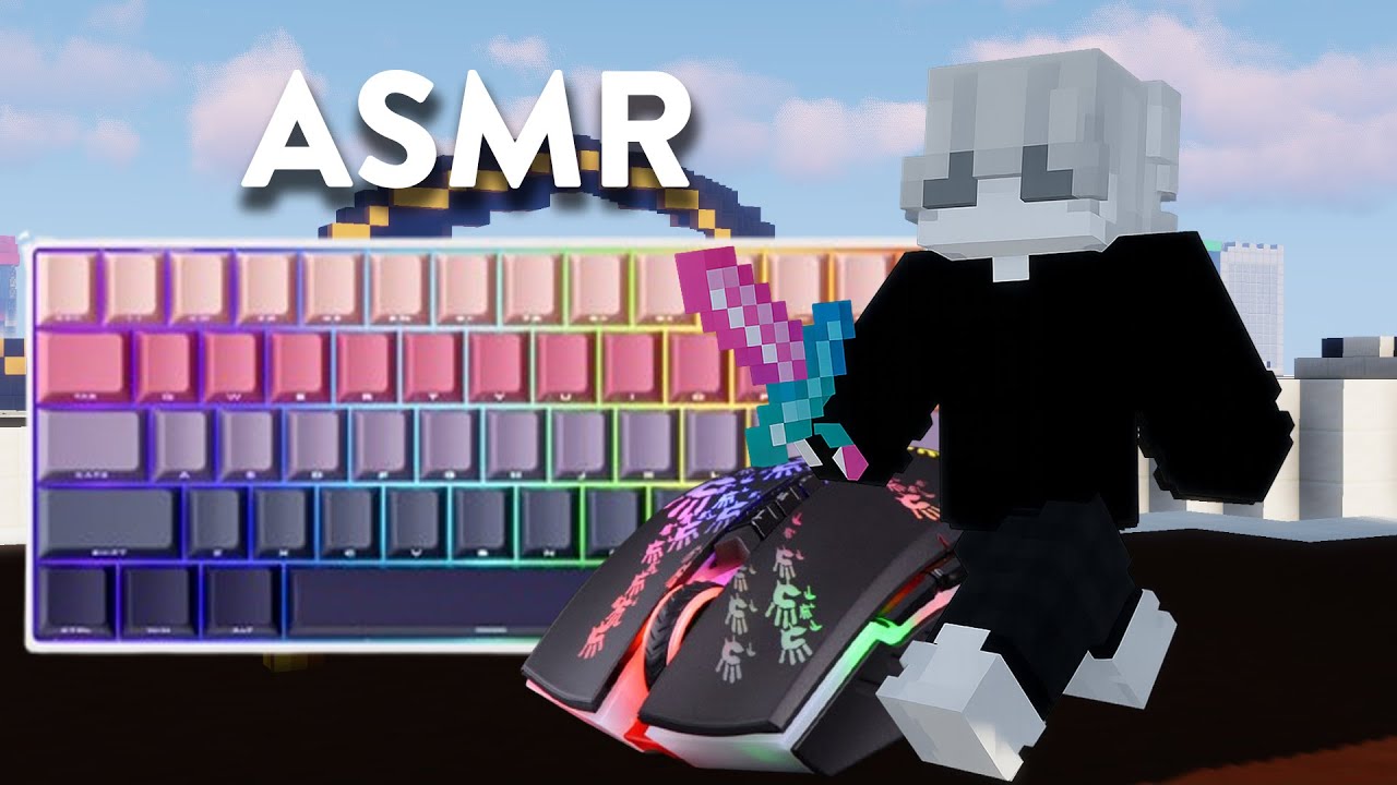 Keyboard + Mouse ASMR Sounds MineBerry Bedwars