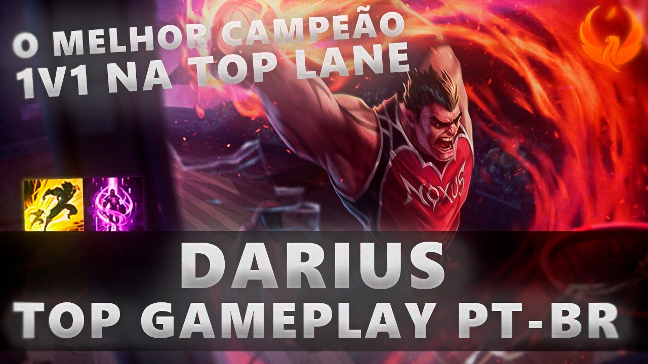 MELHOR CAMPEÃO 1v1 DA TOPLANE - DARIUS TOP GAMEPLAY [PT-BR]