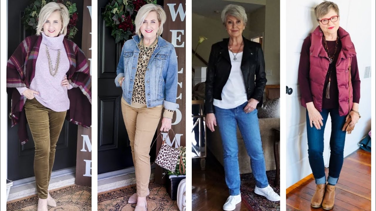 FASHION CLOTHING FOR WOMEN AGED +50 +60 YEARS +70 YEARS + 80 YEARS CLOTHING COMBINATIONS FOR LADIES