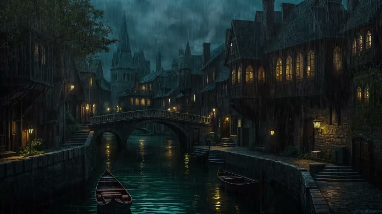 Relaxing Rain & Powerful Thunder in Ancient Castle | Calm Mind, Sleep Fast