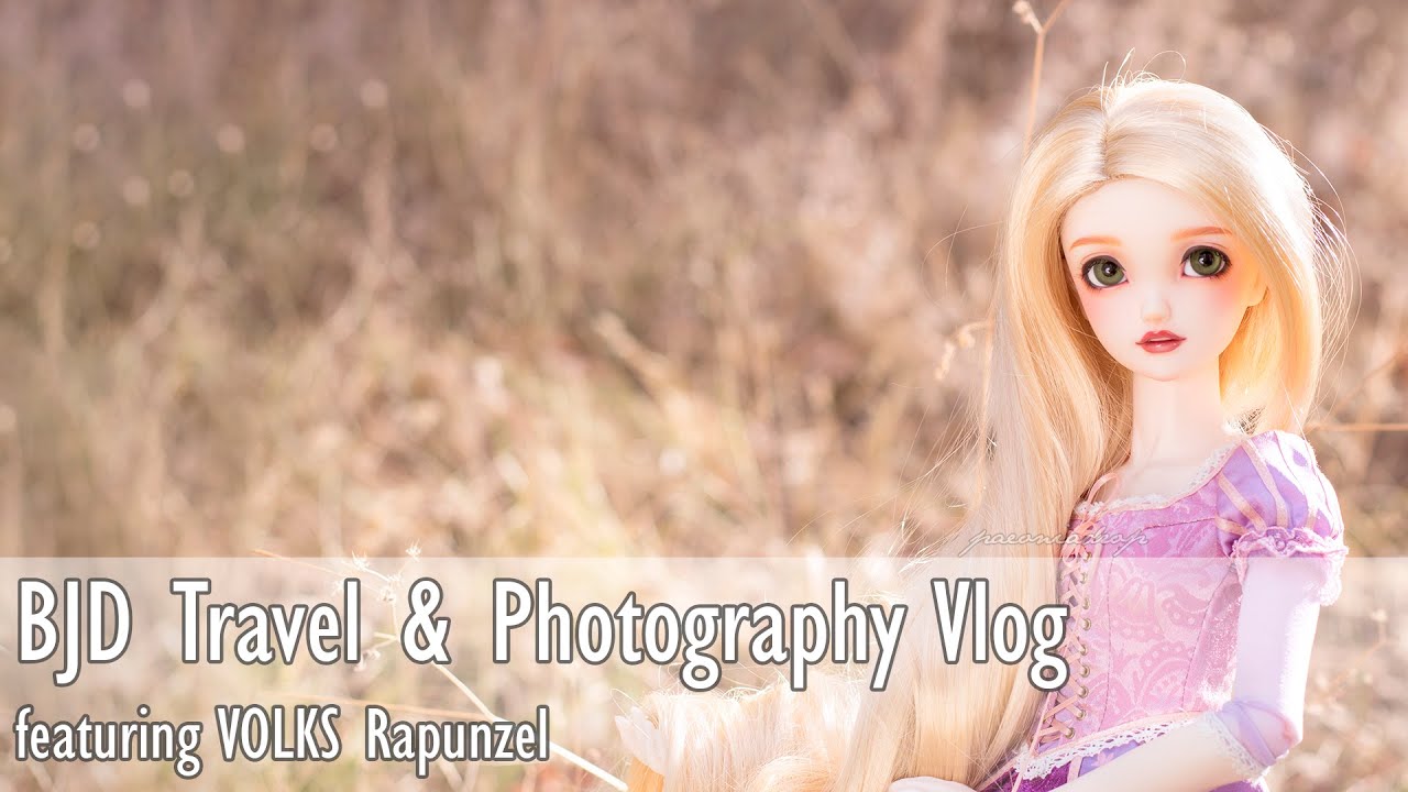 [VOICED] BJD Vlog - Travel & Outdoor Doll Photography feat. VOLKS 1/3 Super Dollfie Disney Rapunzel