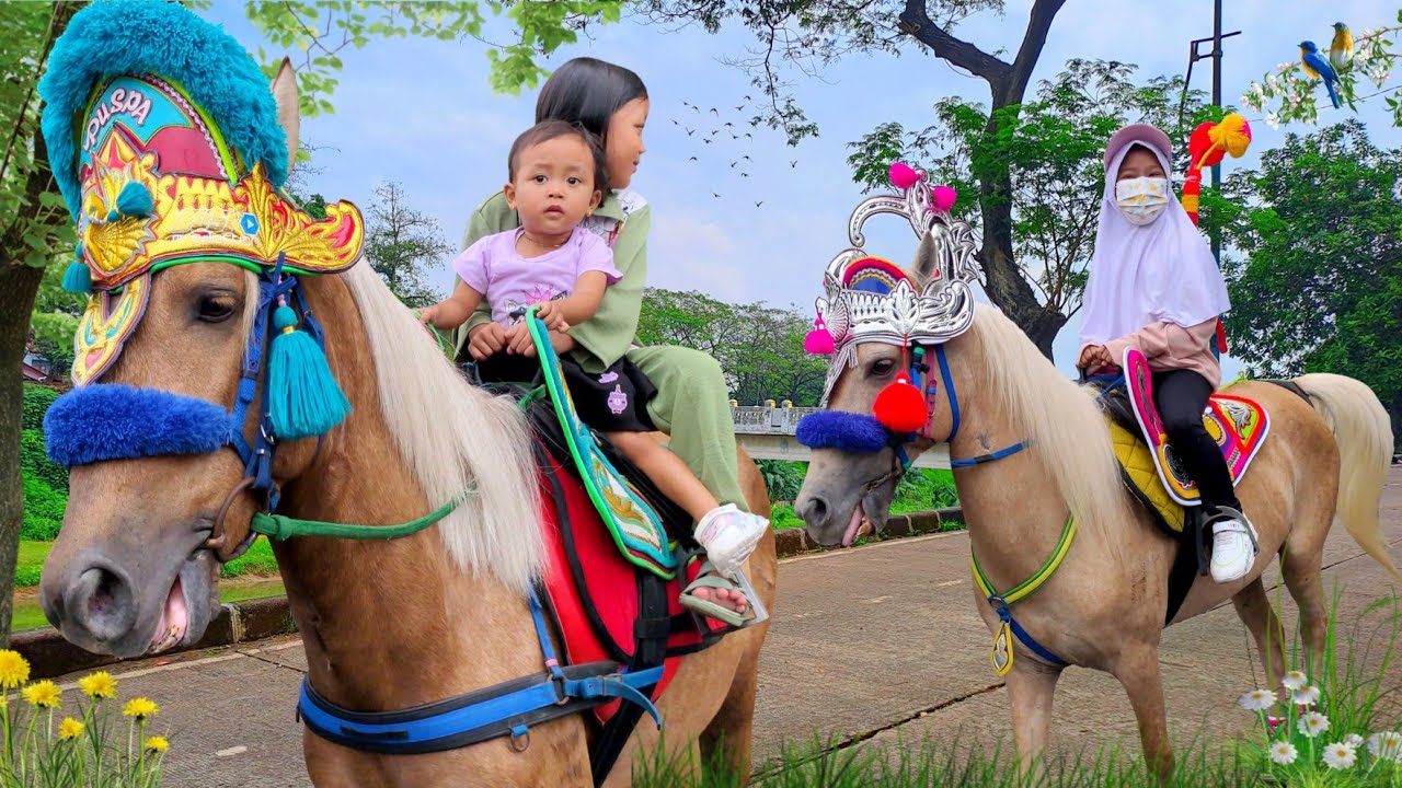 KUDA 🦄 NAIK KUDA RENGGONG | KUDA TUNGGANG ALUN ALUN SUMEDANG - LAGU NAIK DELMAN ISTIMEWA