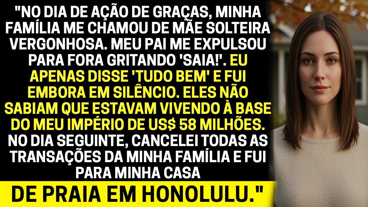 Eles riram de mim no Ação de Graças… até descobrirem que a fortuna da família estava nas minhas mãos