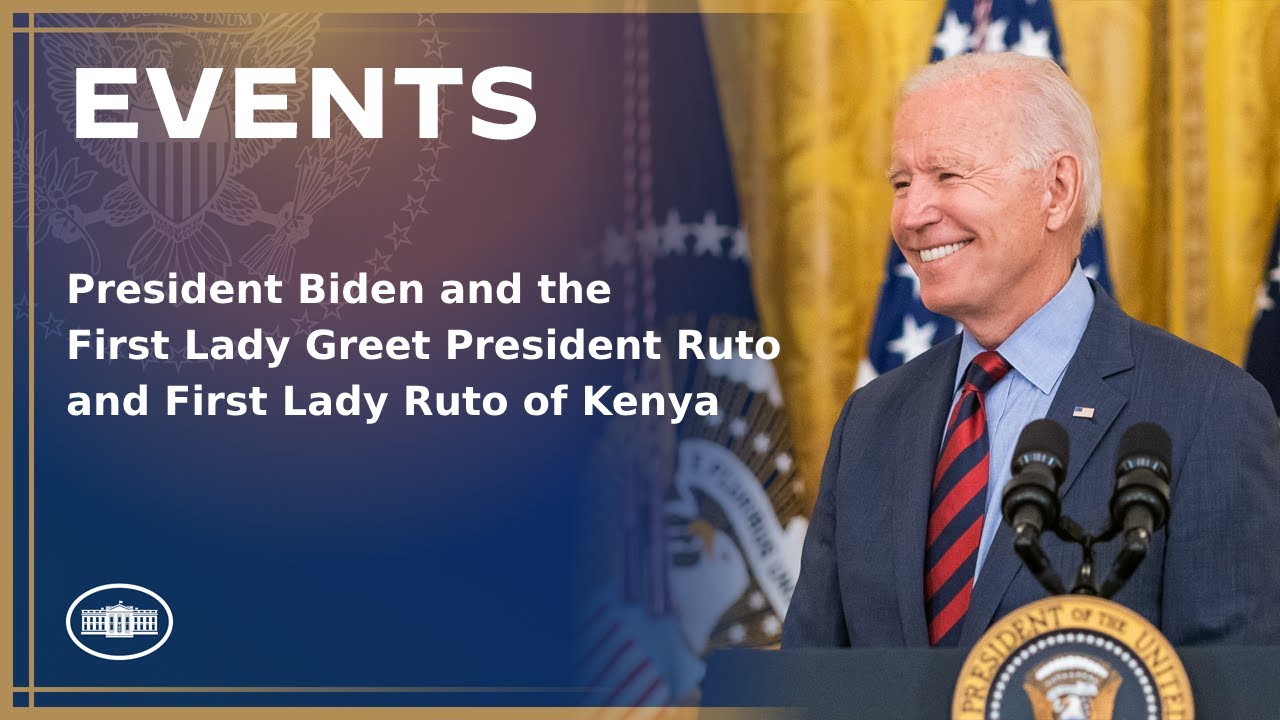 President Biden and the First Lady Greet President Ruto and First Lady Ruto of Kenya