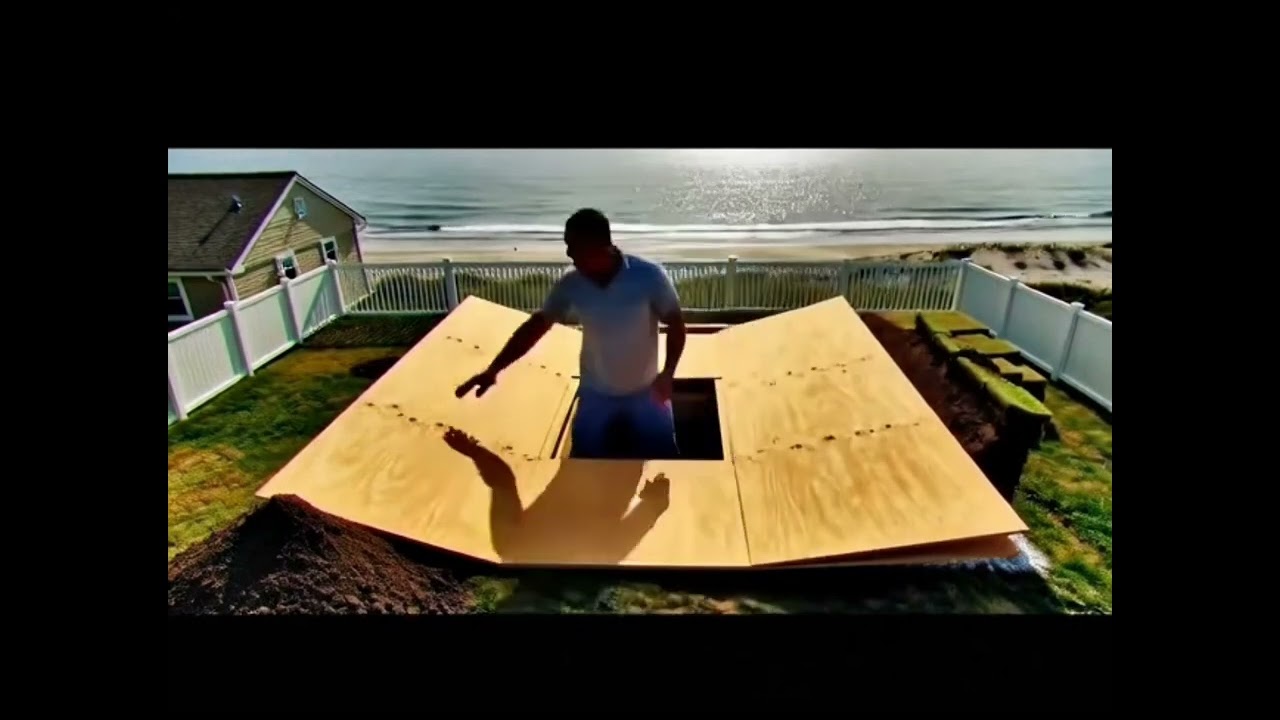 Beachside house backyard #Ai