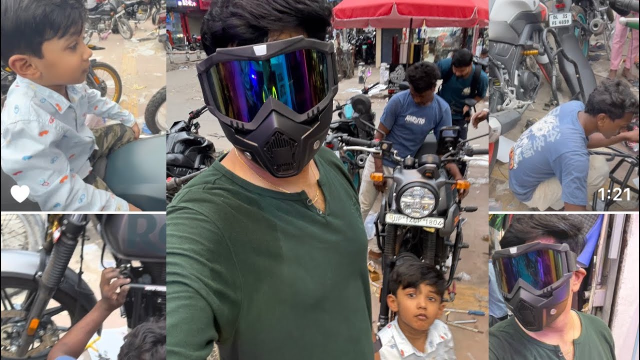 Royal Enfield Scram 440 Modified # Delhi # Karol Bagh # Assesories # 2025