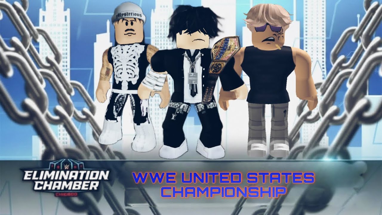DOMINIK MYSTERIO VS AXEL VS KERO | WWE US CHAMPIONSHIP | WWE ROBLOX ROLEPLAY 