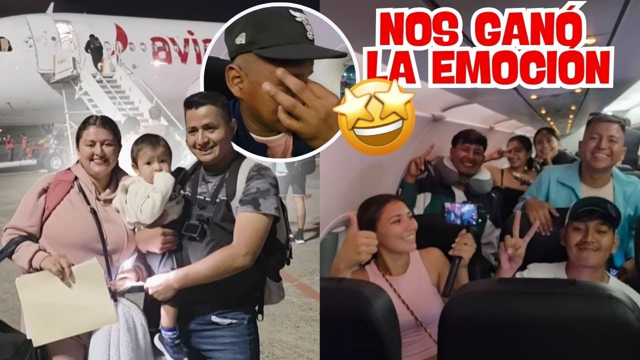Por Primera Vez en un Avión 🤩🤩 momento inolvidable, algunos hasta lloraron de la emoción😭✈️