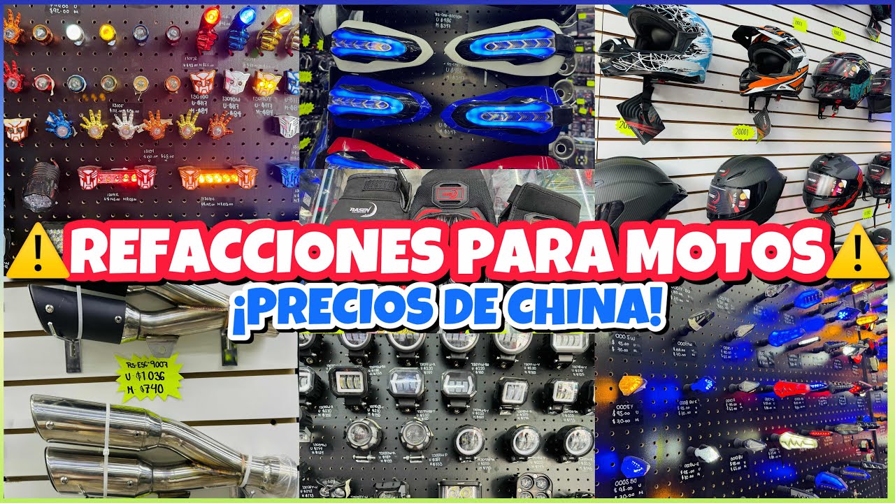 ⚠️REFACCIONES PARA MOTOS ¡PRECIOS SÚPER BAJOS!🤑 / ESCAPES, CASCOS, FAROS LED /“MOTOSKY”/ CENTRO CDMX