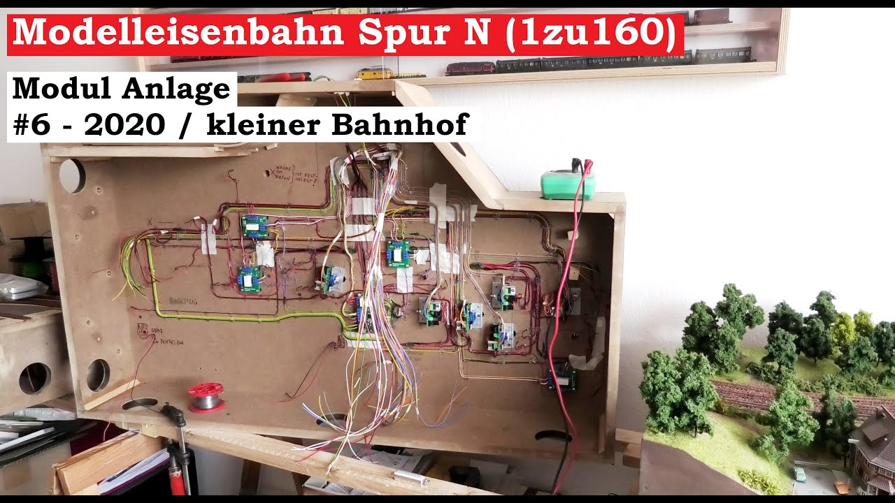 Modellbahn Spur N / 1zu160 - #6 - 2020 (2021) Neue Modul Anlage - Kleiner Bahnhof (Tutorial)