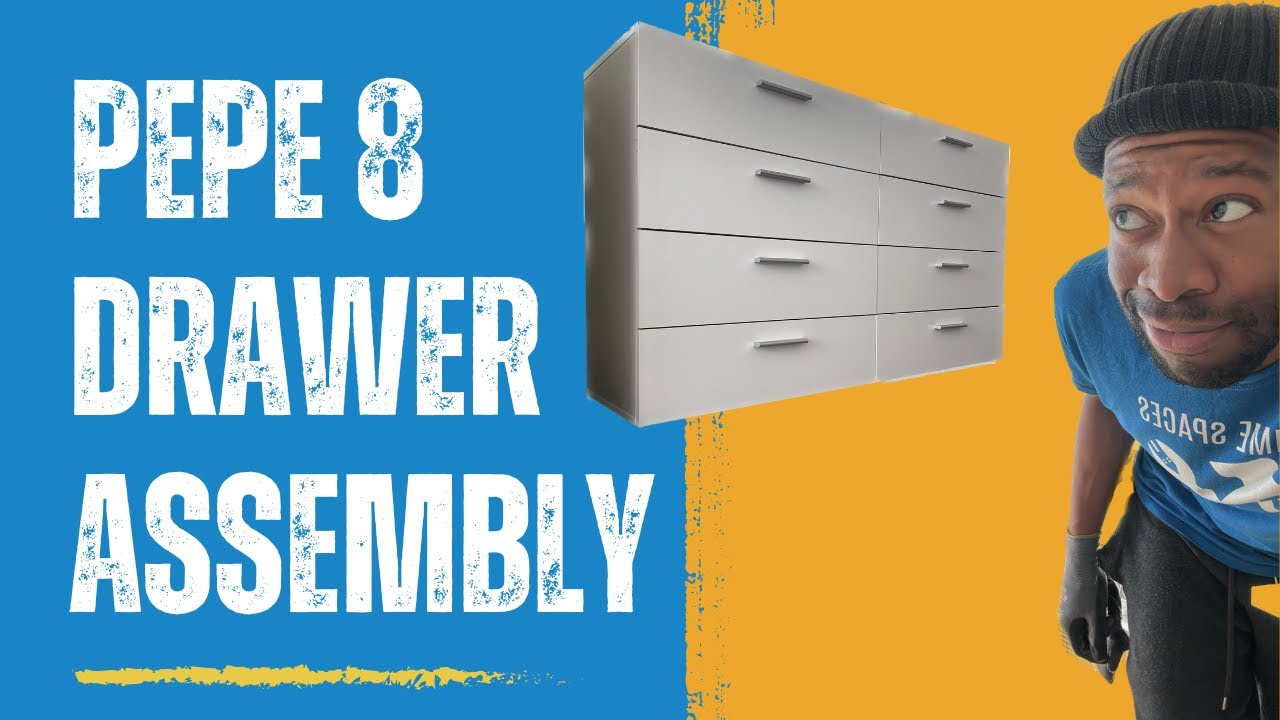 (UPDATED!) Tvilum Pepe 8-Drawer Double Dresser Assembly (Levan Home 8 Drawer Dresser, Angus Space)