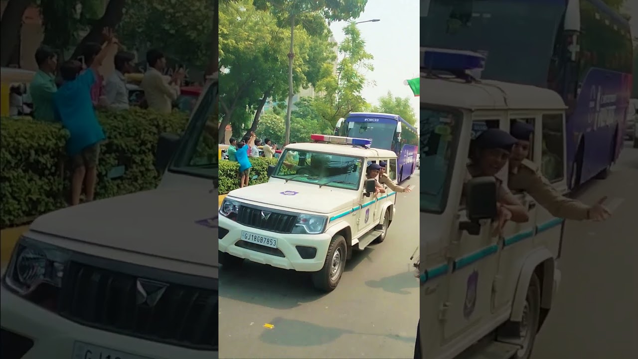 Indian Cricket Team 🤟 Indian Cricket Team In Ahmedabad👑 #viratkohli #worldcup #indiapakistan