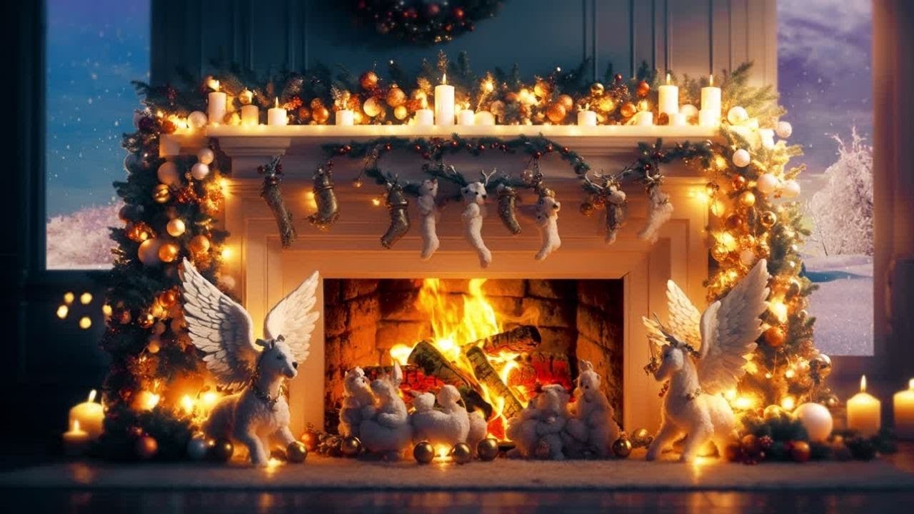Cozy Fireplace Sounds 🔥 Relaxing Fire Crackling | Winter Ambience for Sleep