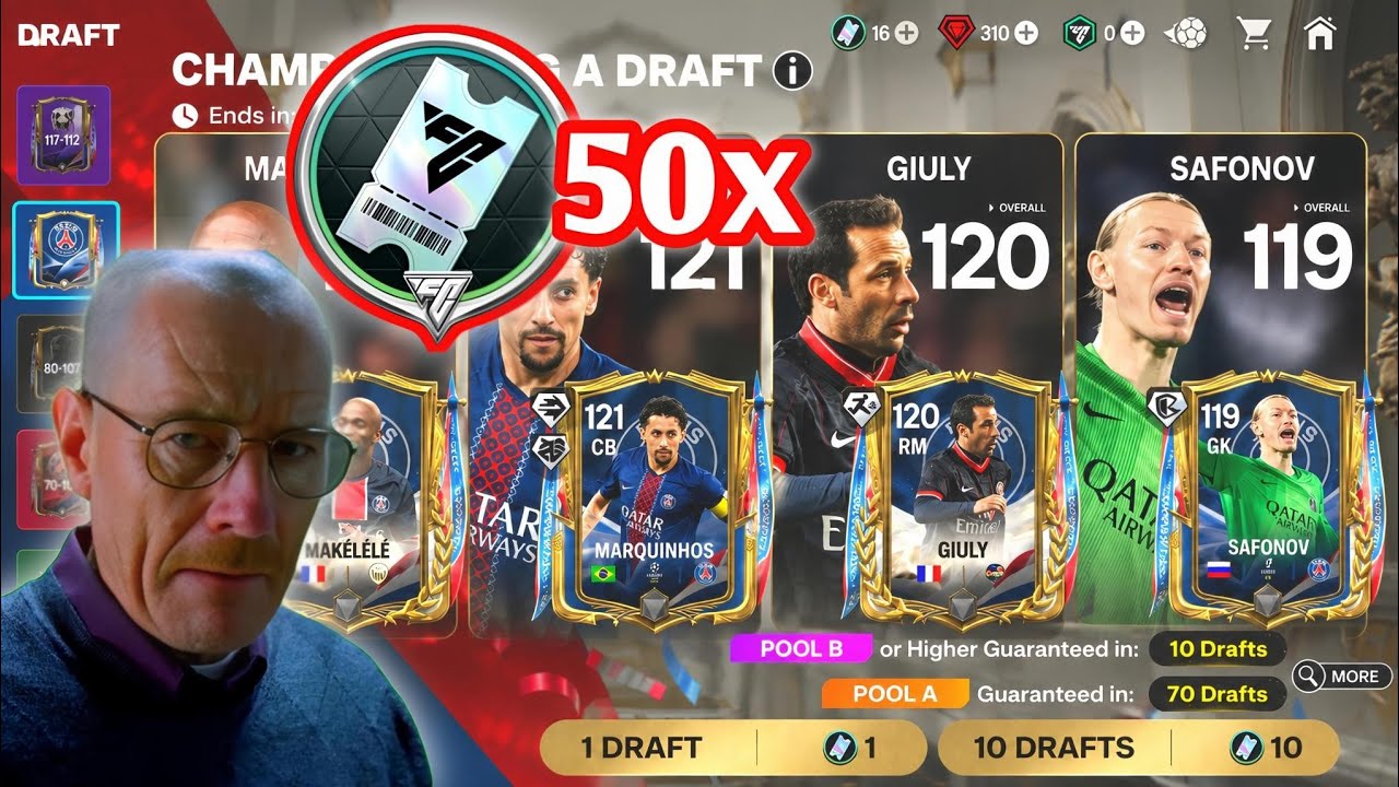 Ea Fc Mobile 26 &bull; I Opened 50x New Draft Voucher Pack ( championship) #fcmobile #fifamobile 