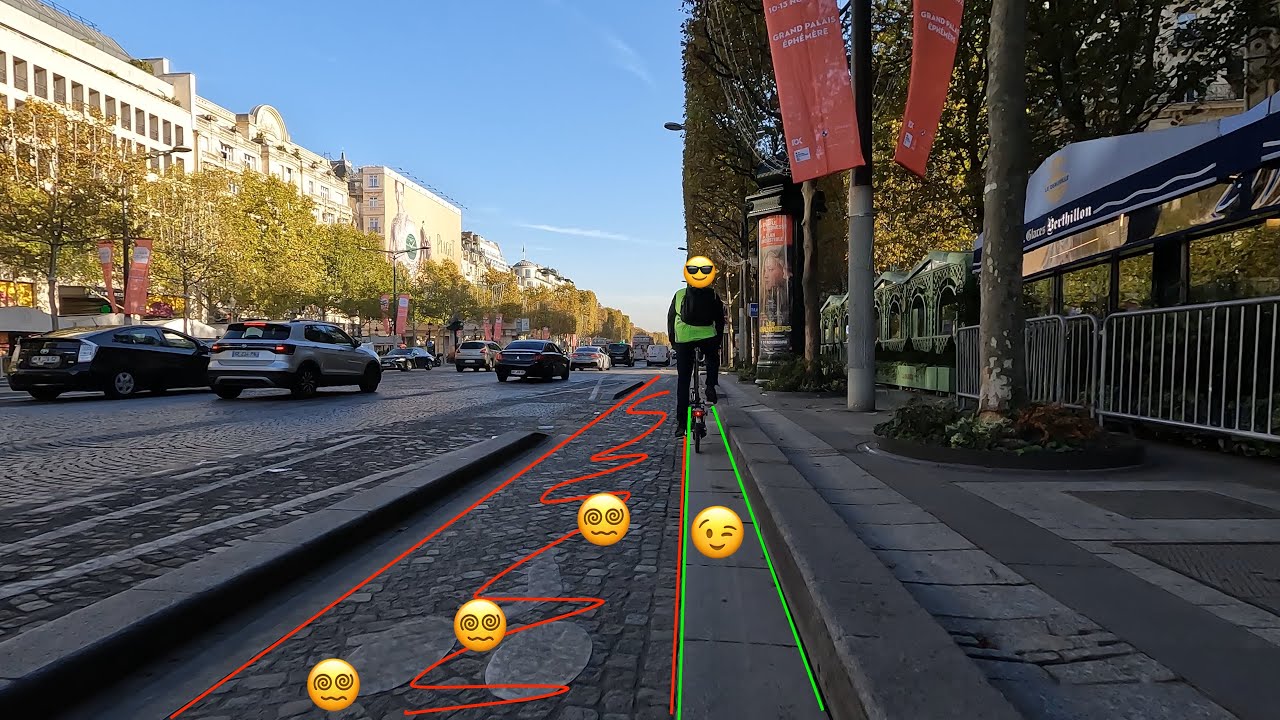 Petite sortie vélo dans Paris en 4K.