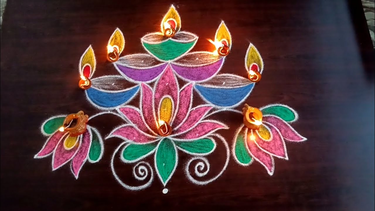 Thirukarthigai 2025 special deepam rangoli/Festival Diya rangoli/கார்த்திகை மாதம் விளக்கு கோலம்