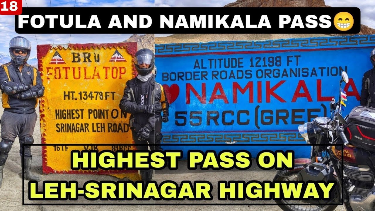 Fotula top Highest top on Srinagar Leh Highway | Nagpur to Ladakh on RoyalEnfield Classic 350 Reborn