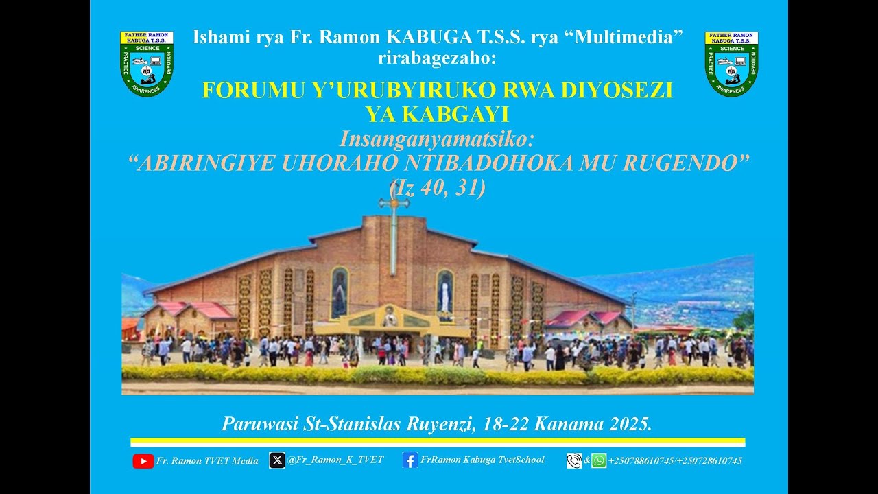 FORUMU YA 8 Y'URUBYIRUKO RWA DIYOSEZI YA KABGAYI: UMUNSI WA 3
