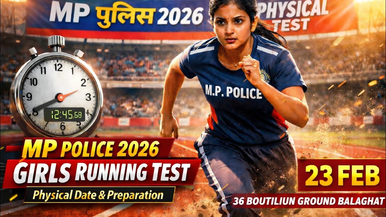 MPPOLICE CONSTABLE Girls PHYSICAL,36th Batalion SAF Ground Balaghat 🔥🔥39 नंबर की दौड़ 