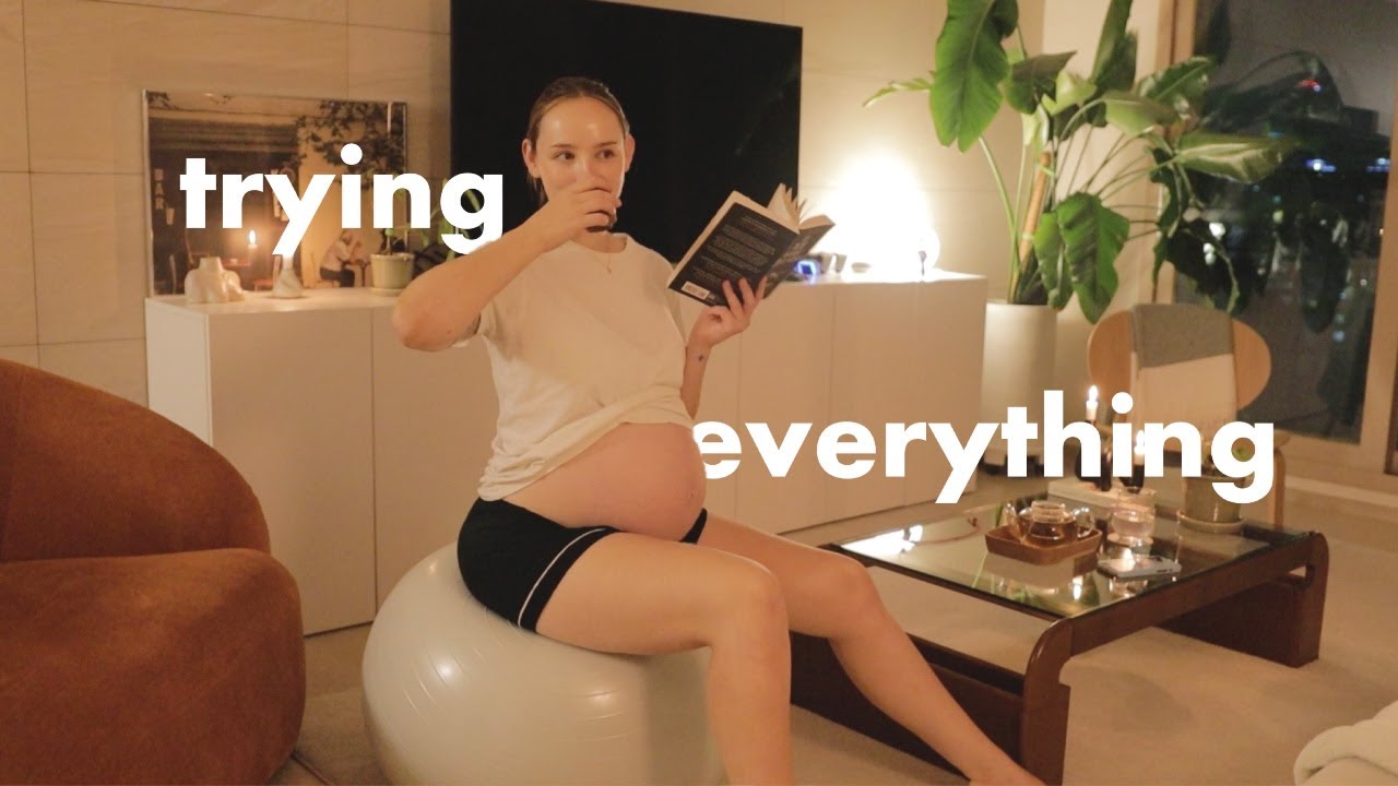 trying natural labor induction methods! 👼🏻 9 months pregnant in Korea vlog