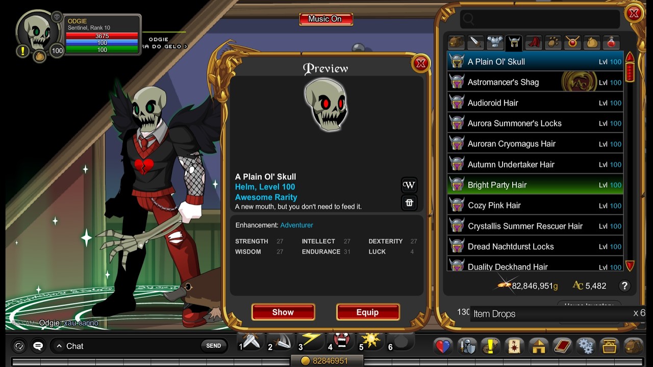 AQW | 💀☠️A Plain Ol' Skull☠️ 𓆩☠︎︎𓆪☠  🚀/Join castleundead Ⓜ️Skeletal Warrior