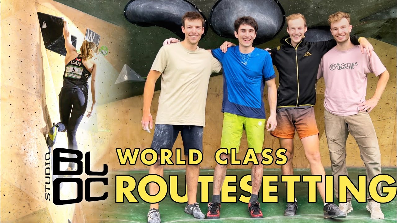A DAY IN THE LIFE of a WORLD CLASS ROUTESETTING TEAM - Studio Bloc