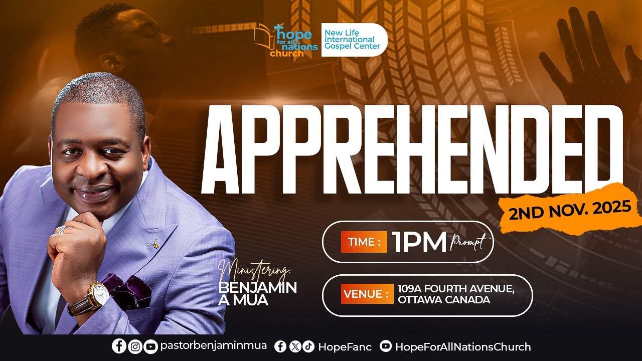 Apprehended - Pastor Benjamin A. Mua - November 2, 2025