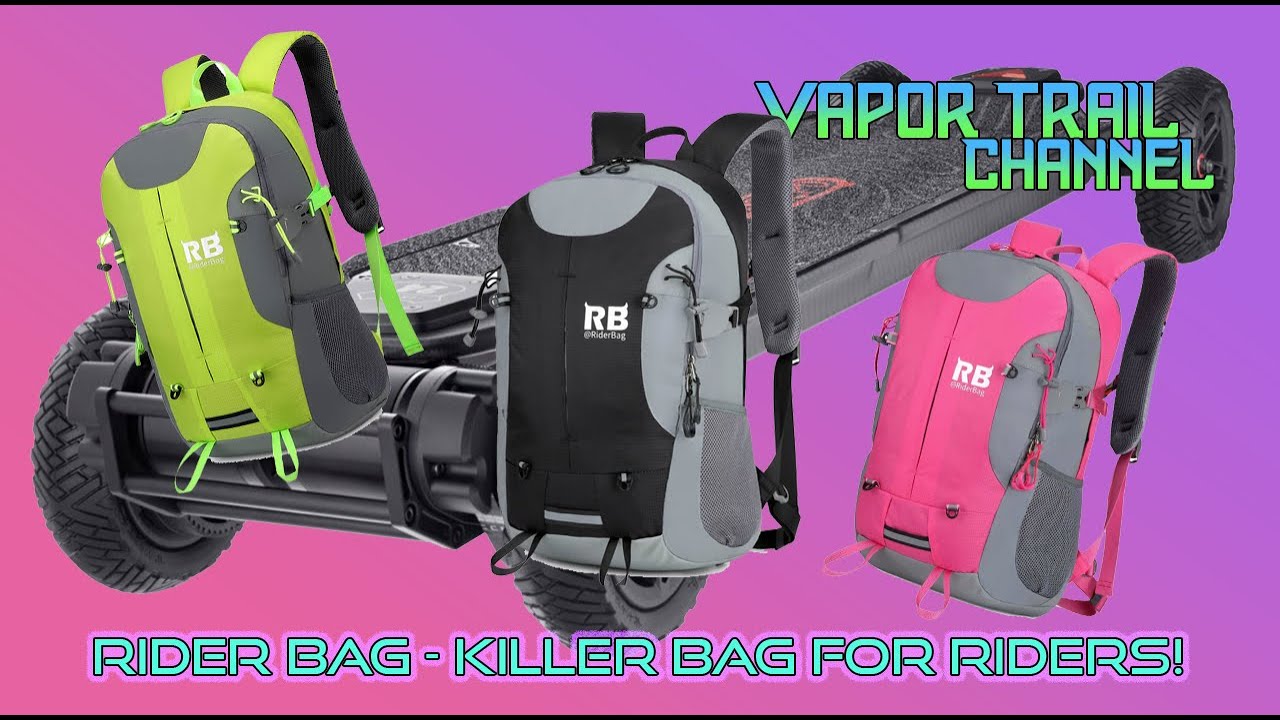 RiderBag Reflective Backpack For Eskate, Ebike, Escooter...Anything!