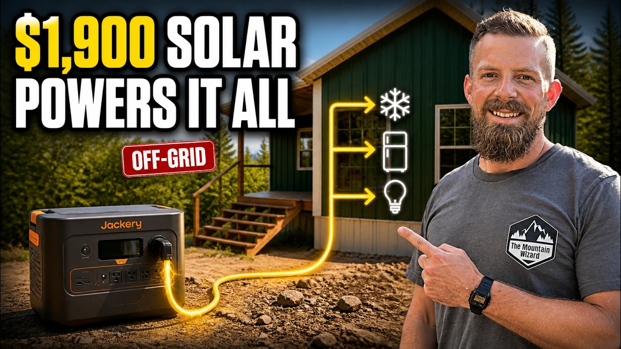 This $1,900 Solar System Powers an Entire Off-Grid Cabin &mdash; Even the A/C
