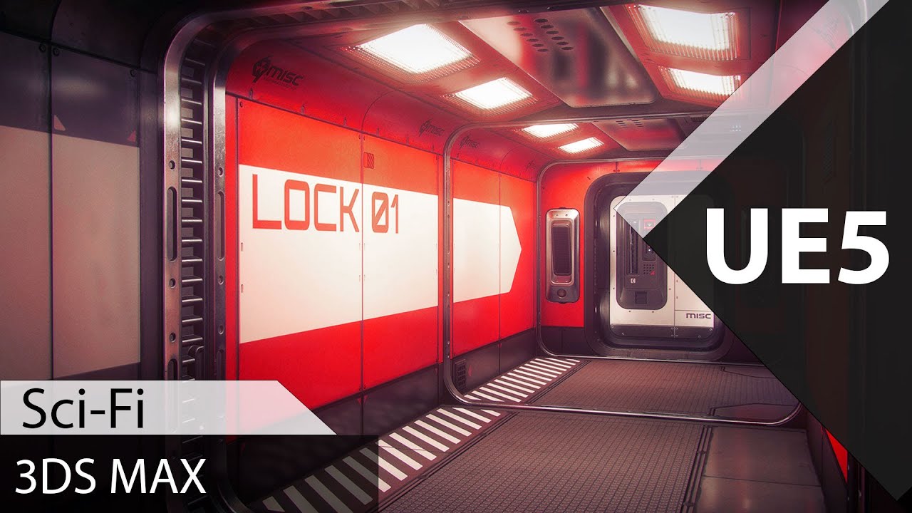UE5 Sci Fi -  3ds Max #Unrealengine5 #3dsmax #gamedevelopement