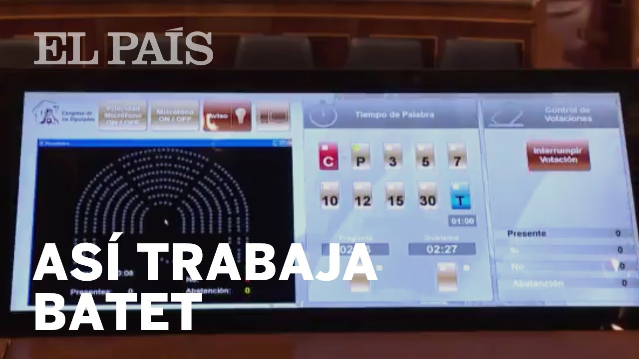 Así es la pantalla con la que trabaja Meritxell Batet en el Congreso