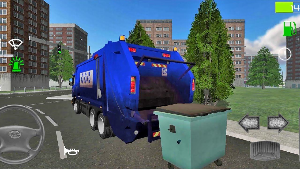 Trash Truck Simulator #9 - Android IOS gameplay walkthrough