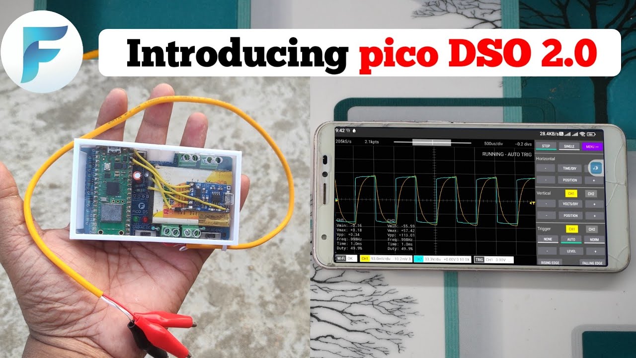 Pico DSO 2.0: 500KHz 2 Channel Smartphone Oscilloscope by FREE CIRCUIT LAB