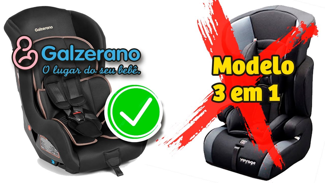 Cadeirinha e bebê conforto para cinto de 2 pontos