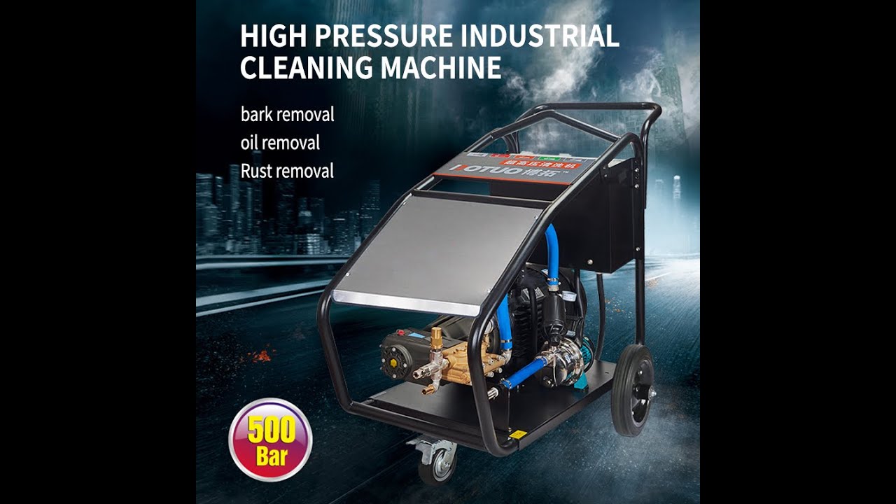 500Bar 22 LPM Electric High Pressure Water Jet Machine for Industrial Cleaning on Board Ships