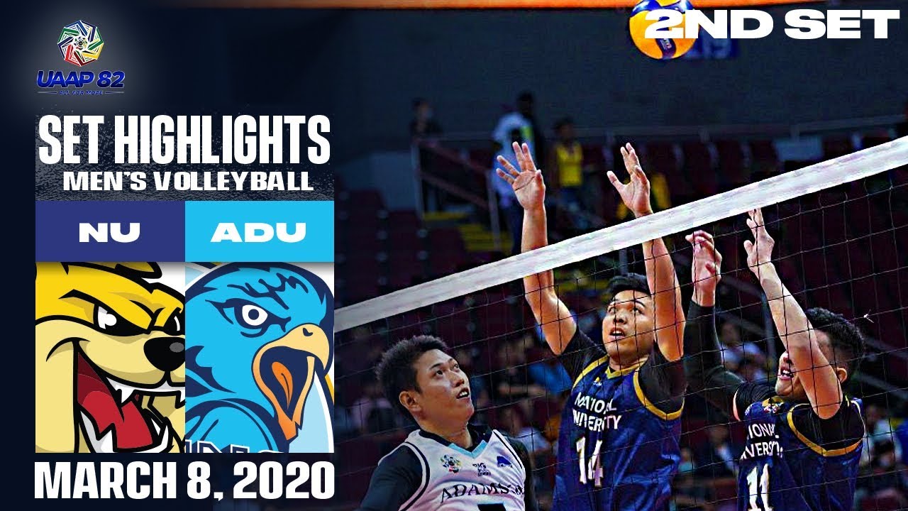NU vs. AdU - March 8, 2020 | Set 2 Highlights | UAAP 82 MV