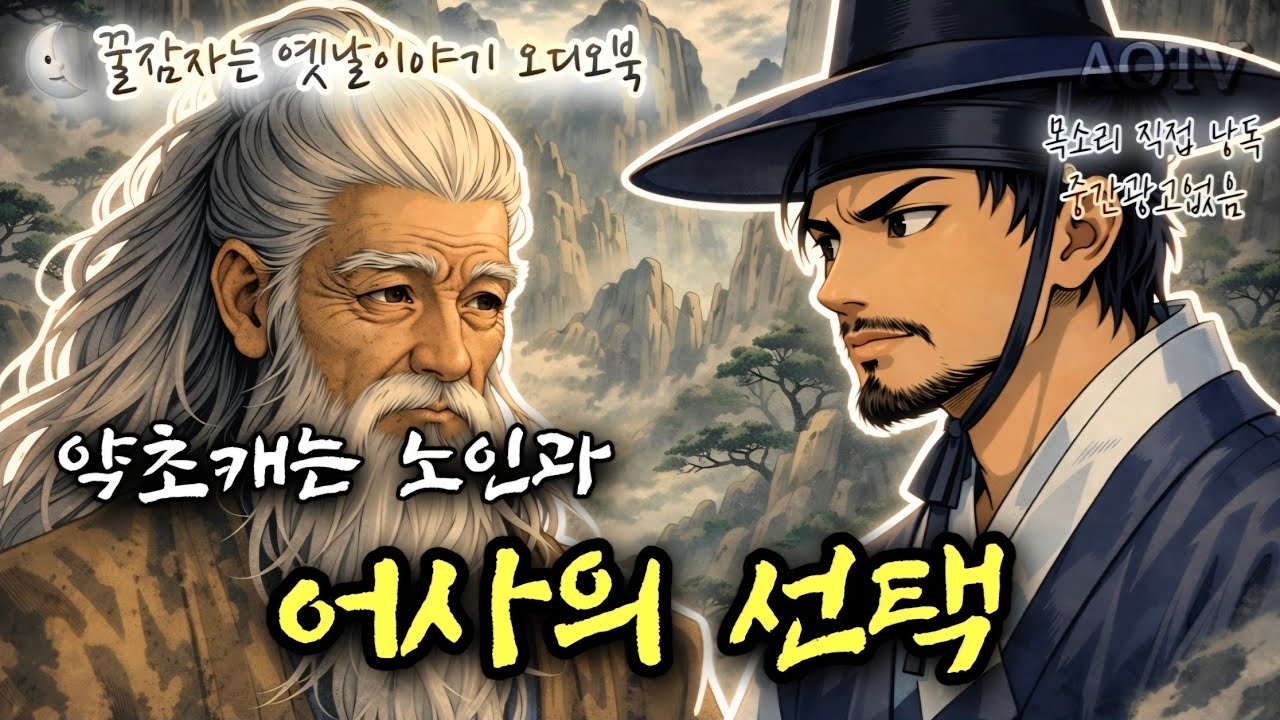 🌜약초캐는 노인과 어사의 선택 등 4편의 옛날이야기, 중간광고없는 잠자리동화, 어른 전래동화, 전설, 설화, 책 읽어주는 여자, 오디오북, ASMR