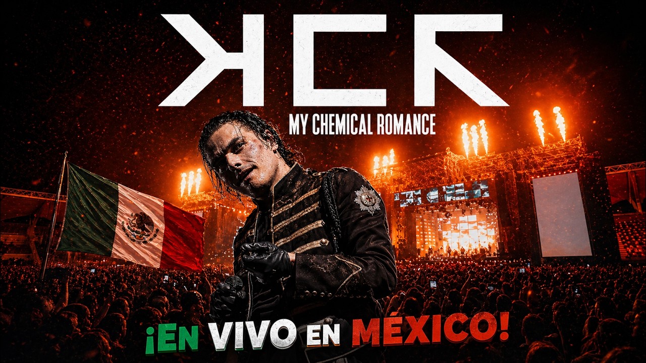 My Chemical Romance - Ciudad de México en vivo / concierto completo 14 de Febrero en 4k 60fps 
