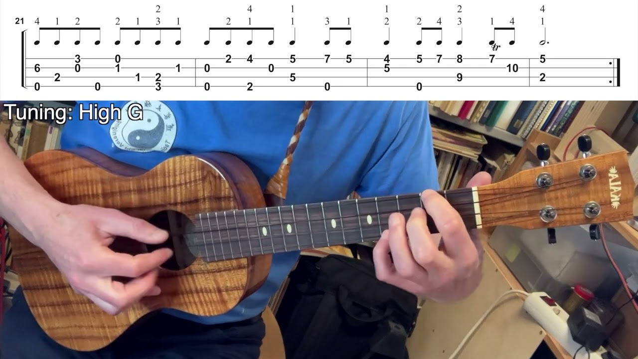 Bourrée - J. S. Bach (Ukulele fingerstyle tutorial)