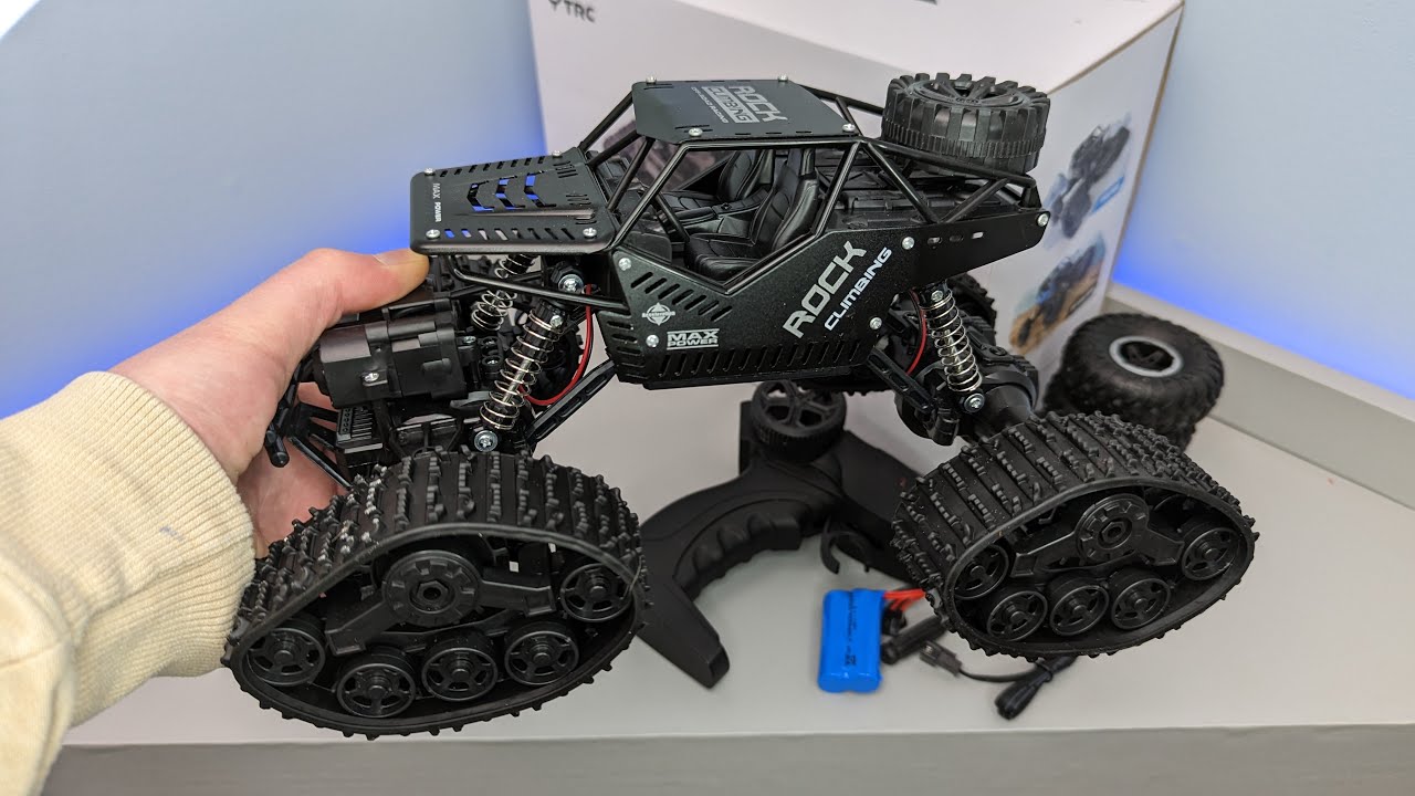 RC 4x4 Tracked Crawler | Amazon RC Overview | Test Drive