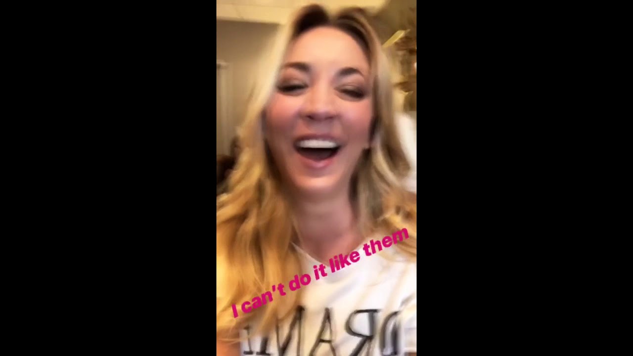 Kaley Cuoco goes on The Late Show james corden - Instagram