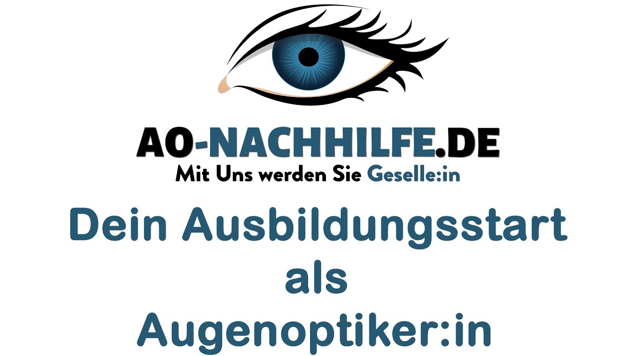 Dein Ausbildungsstart als Augenoptiker Azubi:ine
