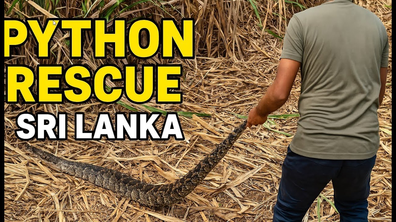 We Rescued a Giant Python Hiding in a Sugarcane Field &ndash; Sri Lanka!🐍🌾