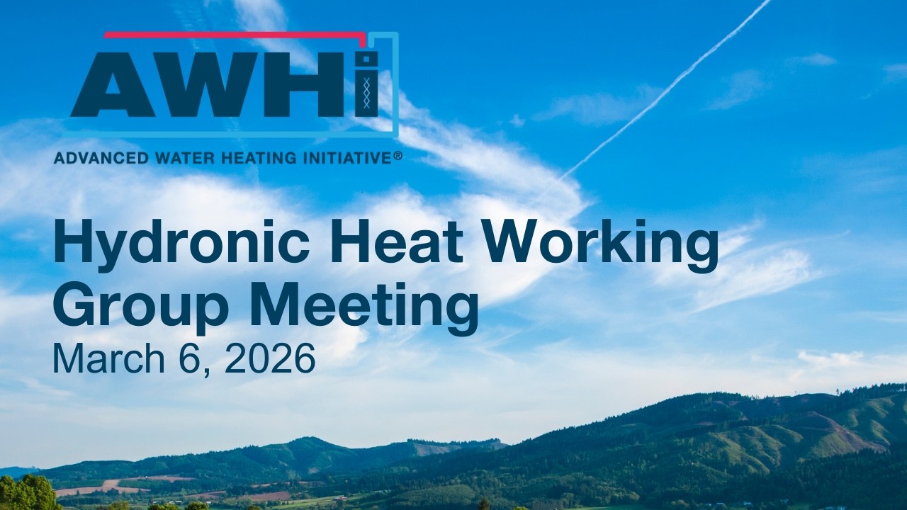 March 2026 Hydronic Working Group Meeting