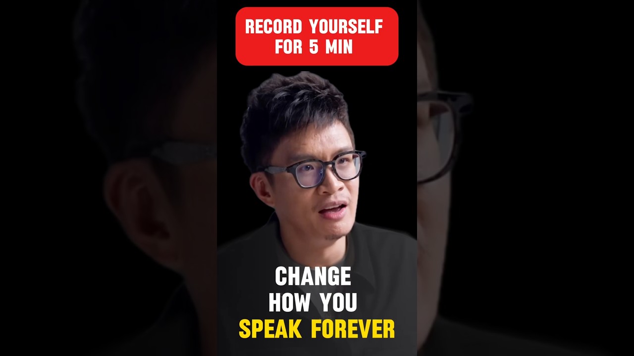 RECORD YOURSELF for 5 Minutes &mdash; Then Watch What Happens | Vinh Giang #communicationtips #viral