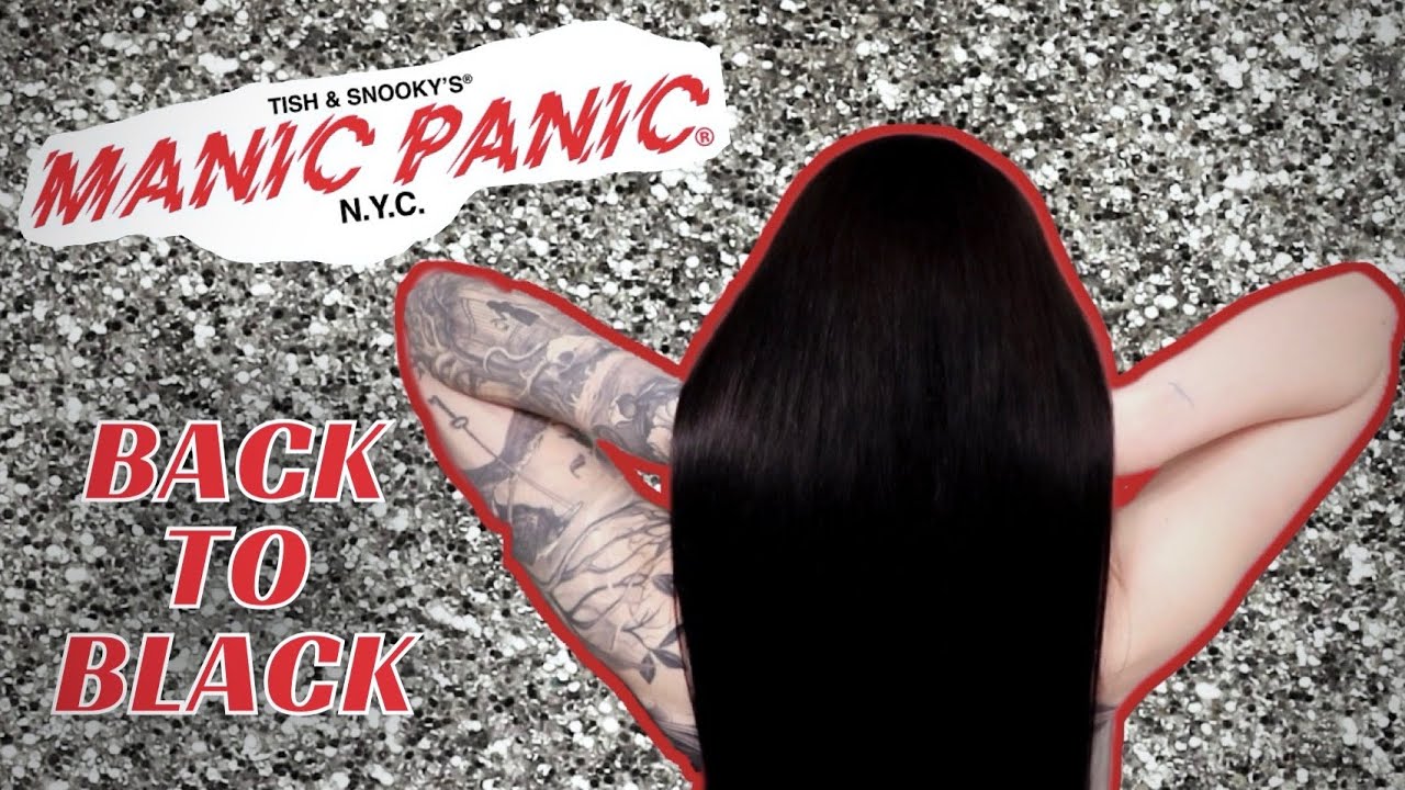 🖤 dying my hair BACK TO BLACK 🖤 manic panic amplified raven & blue panther