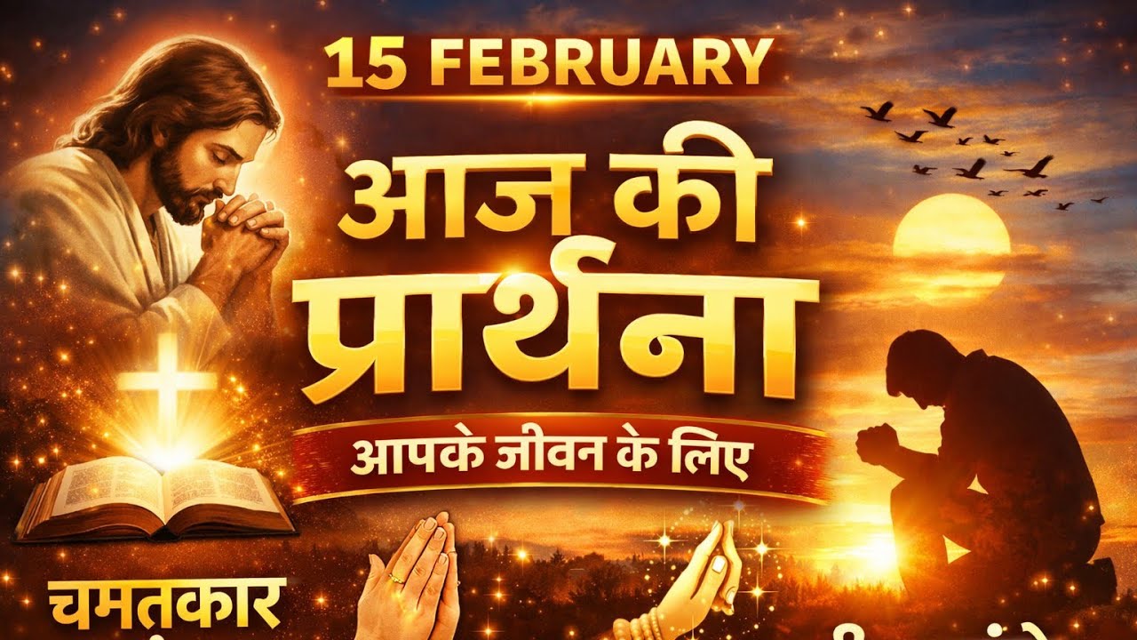 15 February 2026 Ki Prathna | आज की आशीष भरी प्रार्थना || Aaj Ki Prarthana || Daily Prayer Hindi 