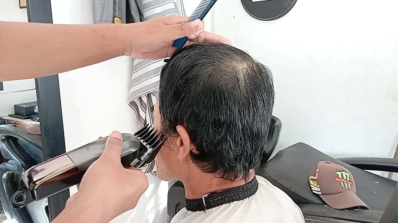 Tutorial Cukur Rambut Paling Mudah bagi pemula || Teknik Cukur tipis rapi metode kursus