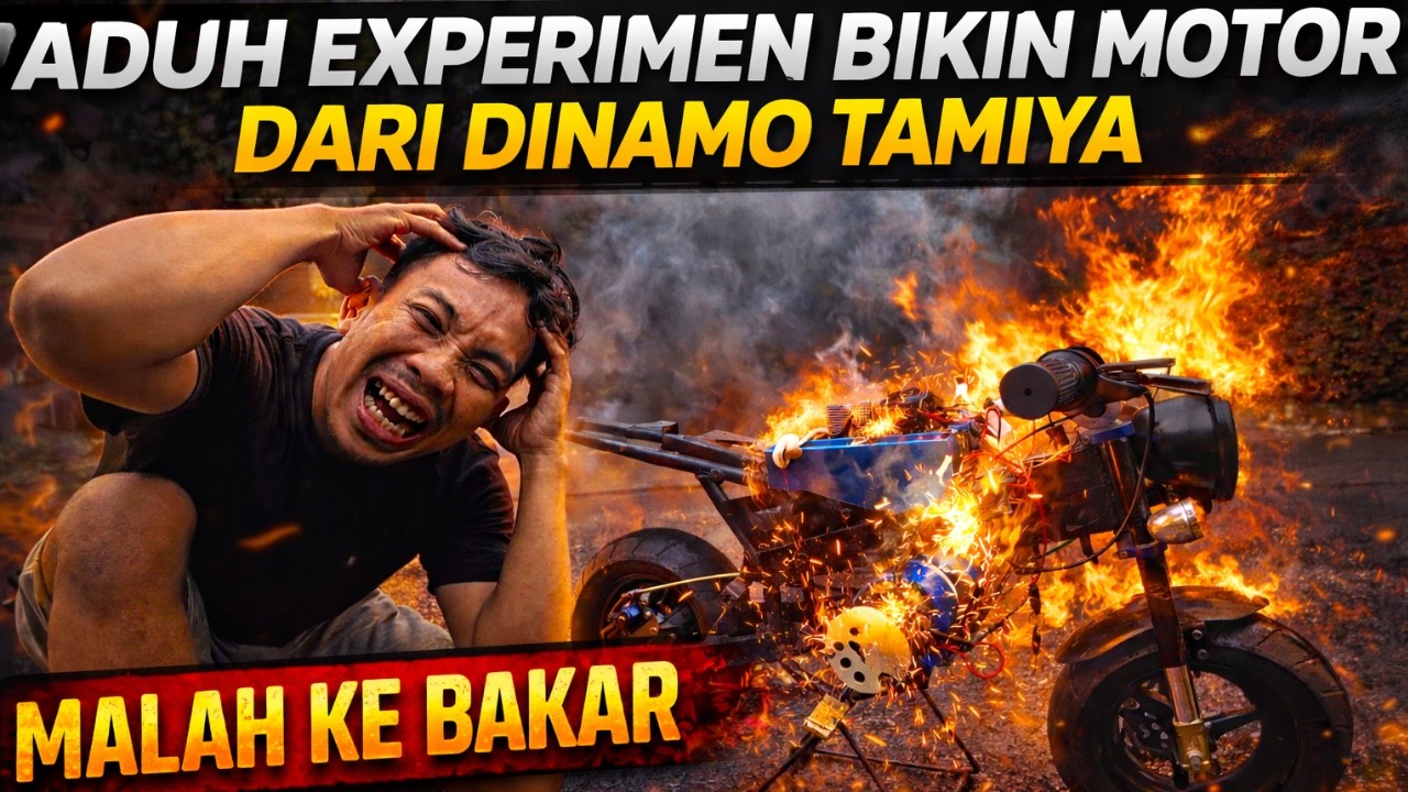 Motor mini swap engine pake Dinamo Tamiya&hellip; Endingnya Bikin Panik!